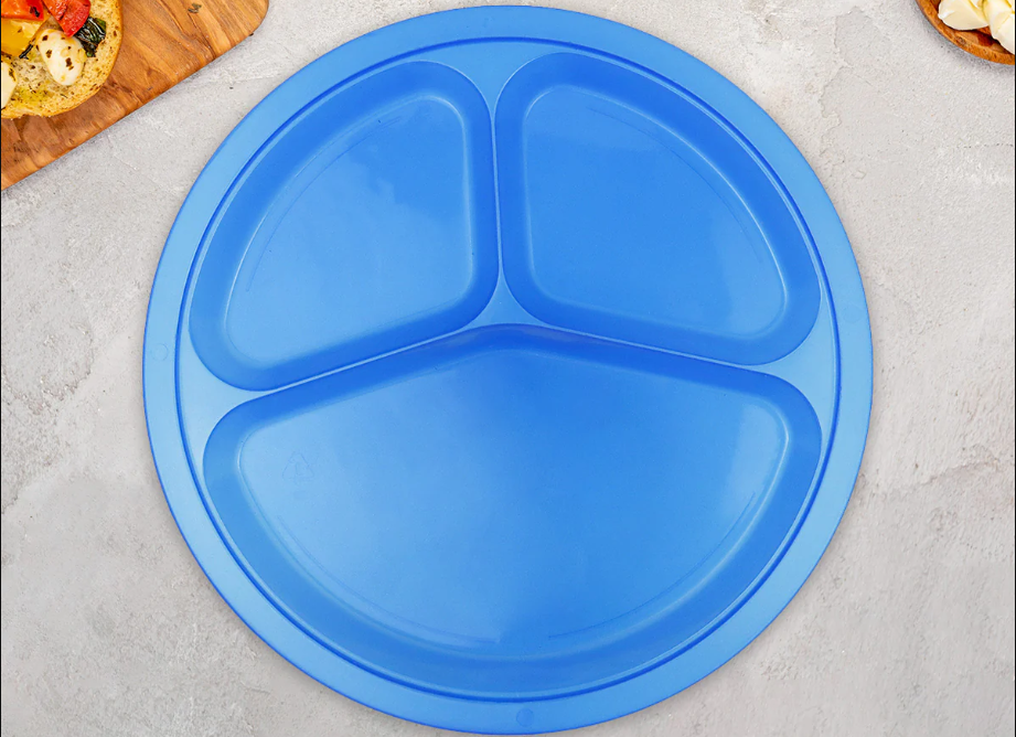 Plato plástico redondo